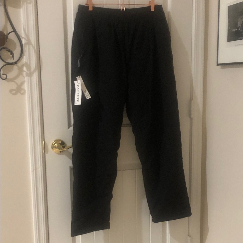 Black Winter Padded Pants